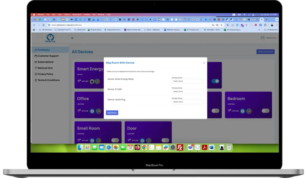 A laptop computer is shown with a picture of a person